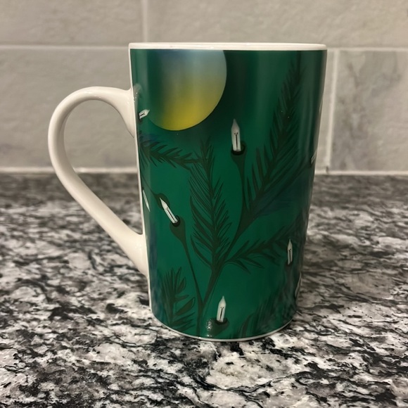 💚 Starbucks Holiday Christmas Lights Mug Green 11 oz - Picture 4 of 8